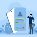 470 area code Georgia call on smartphone screen with person deciding whether to answer or decline the call