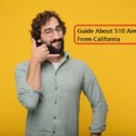 Professional making telephone gesture illustrating 510 area code communication guide for Oakland and East Bay California